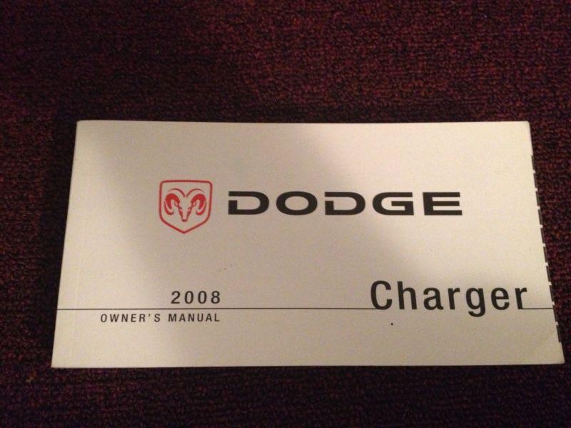 2008 08 dodge charger owners manual  free shipping!!!