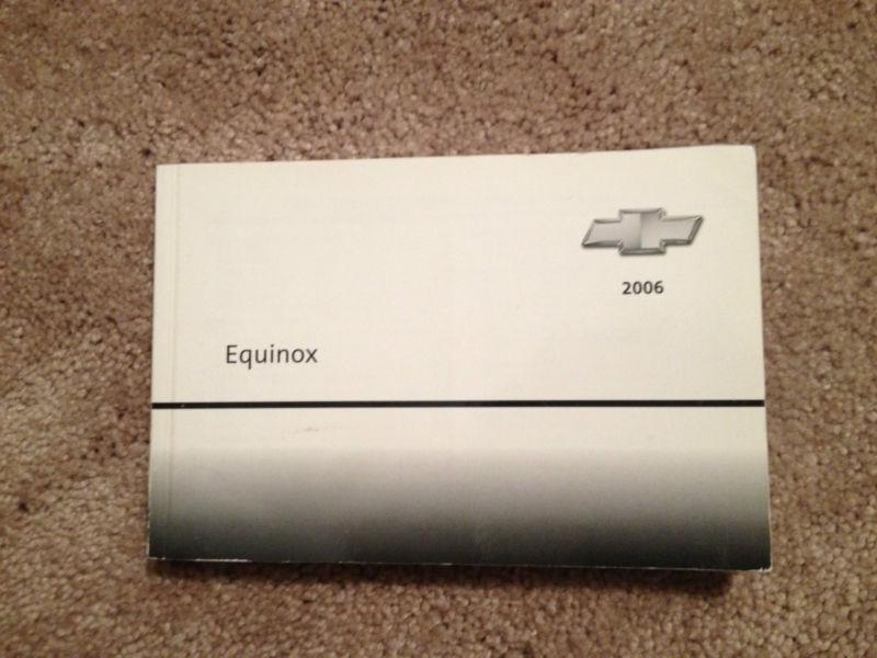 2006 06 chevrolet chevy equinox owners manual  free shipping!!!