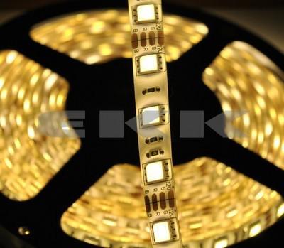 5m 24v waterproof 5050 smd warm white 300 led flexible strip bulb + tracking