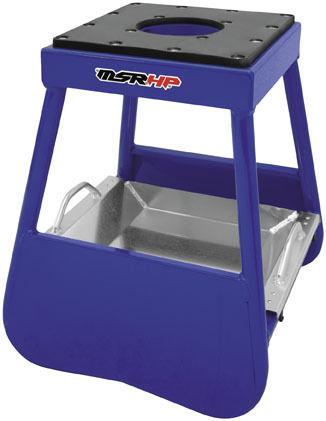 New msr podium-2 motocross/dirtbike stand aluminum, blue, 17" tall