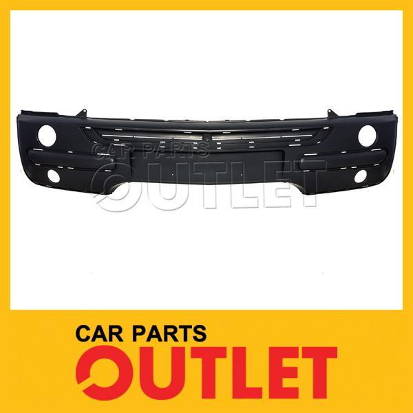 2002-2004 mini cooper front bumper cover primered plastic base wo ground effect