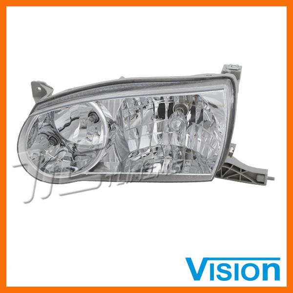 01-02 toyota corolla ce le s driver left l/h side head light lamp assembly new