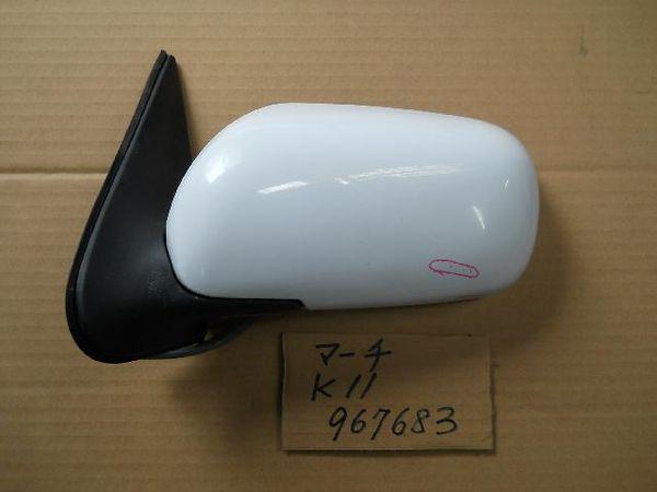 Nissan march 2001 left side mirror assembly [0813600]