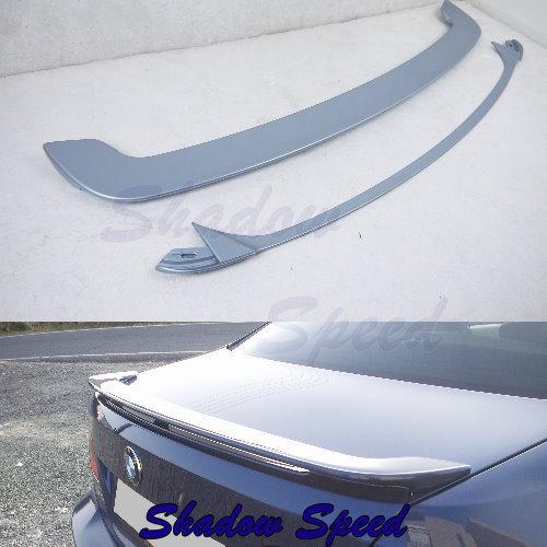 Painted e92 bmw coupe a style rear roof spoiler + oe style trunk spoiler 668