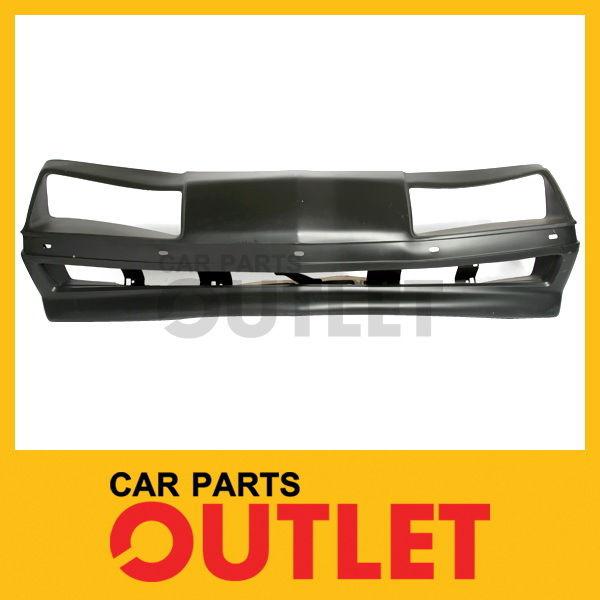 1982-1987 skyhawk front bumper primered black cover non-concealed lamp w/o sport