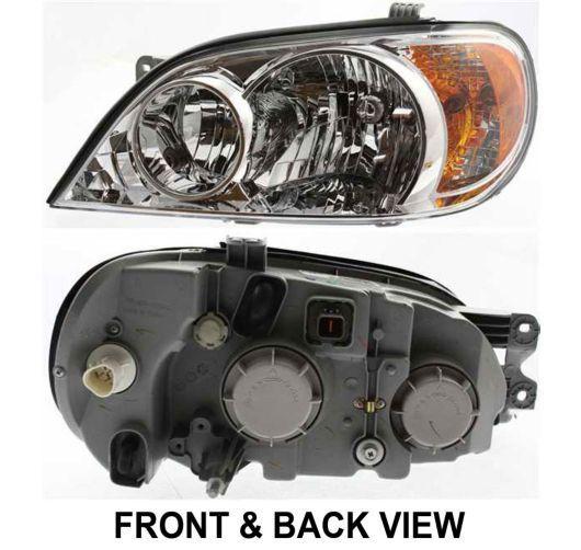 Ki2502110 left new headlight lamp clear lens halogen driver side lh hand for kia