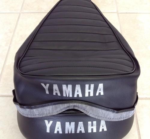 Yamaha at1c 125 atc1 endoro 1971 replacement seat cover dyed silver  logo