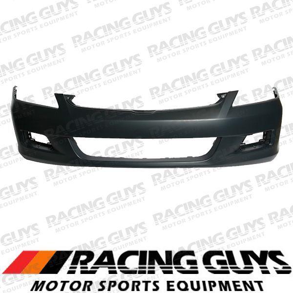 06-07 honda accord 4dr sedan front bumper cover primed facial plastic ho1000235