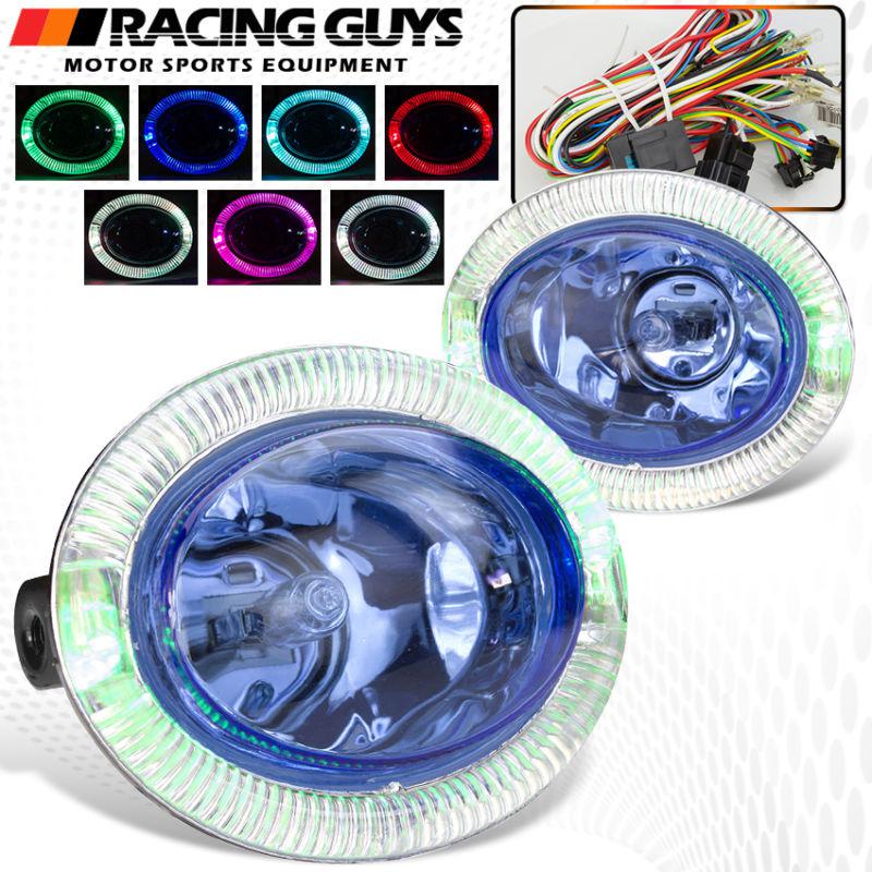 Pilot universal 7 color oval halogen driving fog lights jdm civic accord prelude