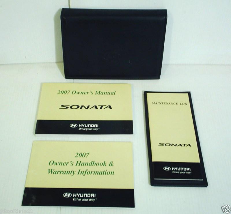 2007 hyundai sonata owners manual owner's guide book set oem 07 gls se limited