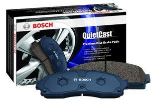 Vw/audi rear disc brake pads set genuine bosch quietcast oem compound 2006-2012