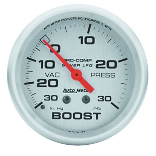 Auto meter 4603 silver; lfgs boost/vacuum gauge