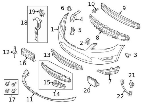 Genuine 2013-2015 ford taurus lower deflector dg1z-17d957-aa