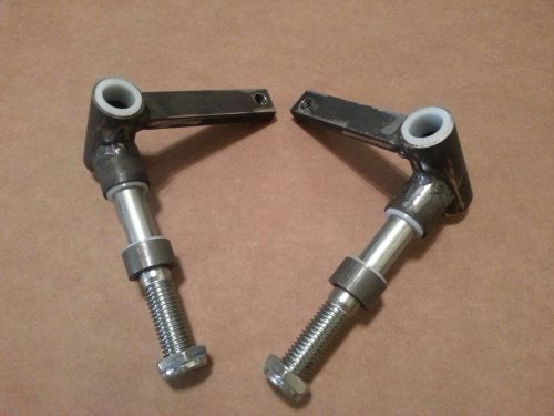 2 &amp;1/2&#034; spindle height 5/8&#034; axle steering set w/ nylon inserts go kart, dolly