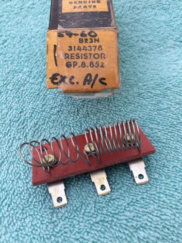 1959 1960 oldsmobile dynamic 88 super 88 98 series nos heater motor fan resistor