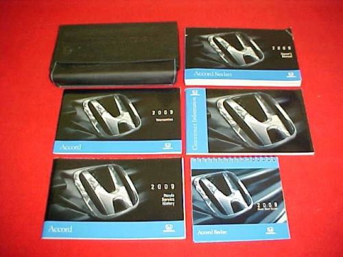 2009 honda accord sedan original owners manual service guide book kit 09