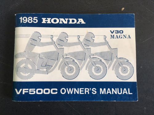 1985 honda v30 magna vf500c owner&#039;s manual