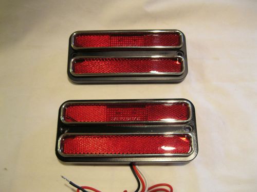 1968-1972 chevrolet truck led rear side parking lights red 18 super bright led&#039;s