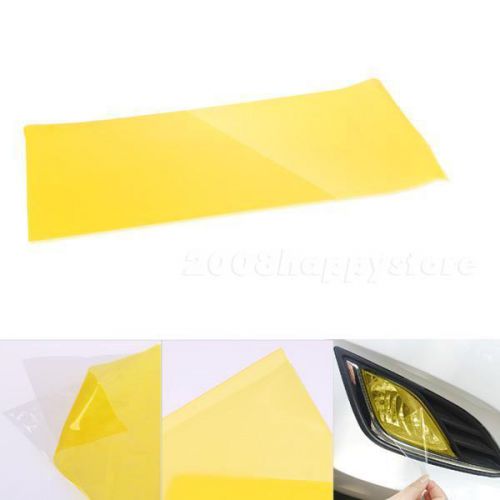 Yellow car taillight fog head light headlight tint film wrap 12x24&#034; new hysg