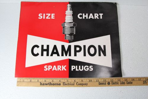 1956 champion spark plugs size chart