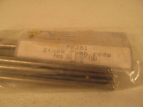 Ford stock push rods 302 pr281 5/16&#034; 6.886&#034; set of 16 performance automotive