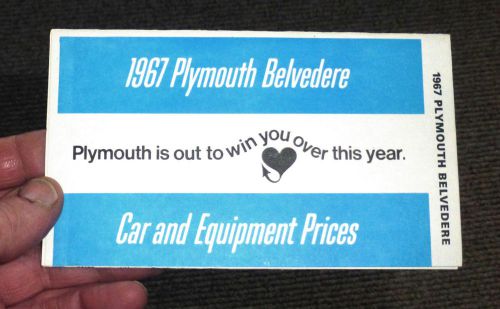 ■■ mopar! 1967 plymouth belvedere-gtx factory codes / prices / options 440 hemi