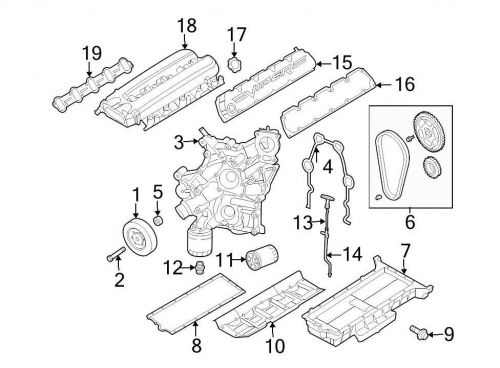 Chrysler oem dodge engine valve cover 05037156ad image 15