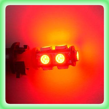 Red 100pcs t10 168 194 w5w 9leds smd 5050 3chips led licence plate light