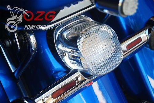 Clear lens led tail brake light harley touring dresser electra glide road king