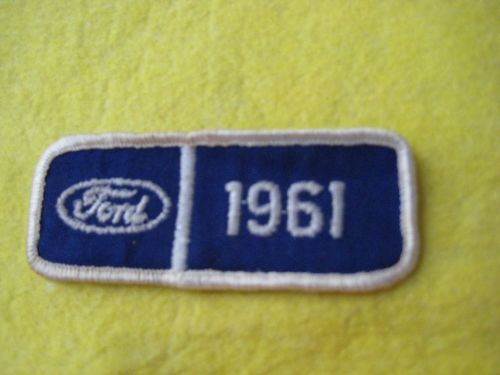 Vintage 1961  ford patch 3 1/2&#034; x 1 1/2&#034;