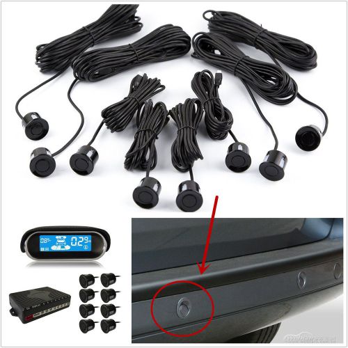 12v smart lcd monitor 8 parking sensor car reversing backup radar alert tool kit