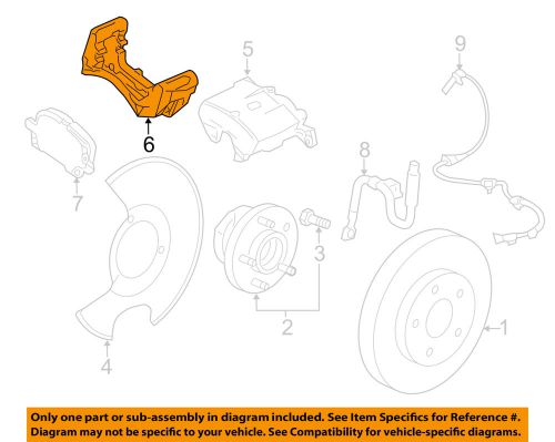 Gm oem brake-front-caliper support 13279657