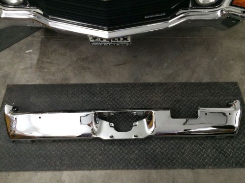 Rare oem gm 68 69 70 71 72 chevellle wagon  rear chrome bumper w/ step nomad ss