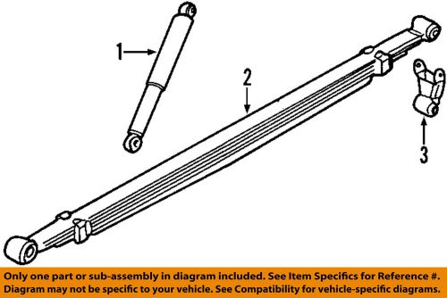 Gm oem rear suspension-shackle 15931942