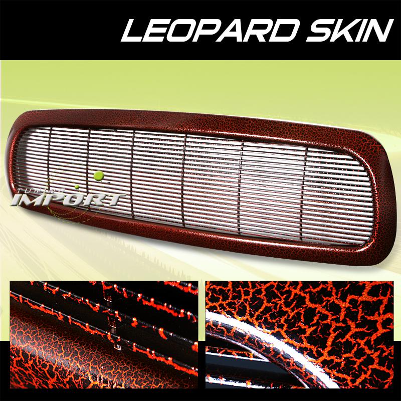 Dodge 98-03 durango orange billet leopard painted front replacement grille new