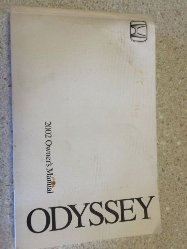 2002 honda odyssey owners manual