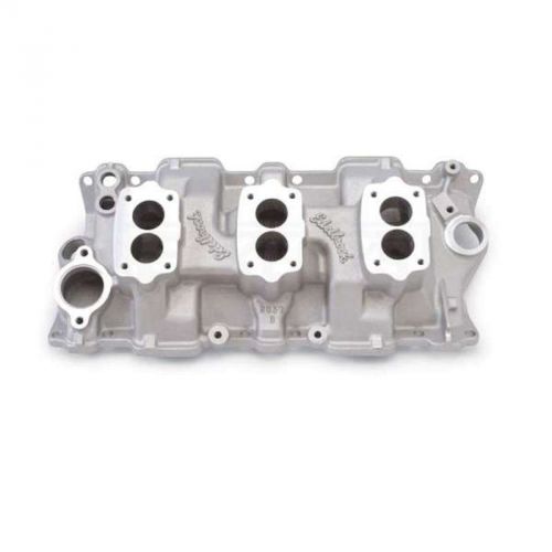 Classic chevy edelbrock 3x2 intake manifold, small block, 1955-1957