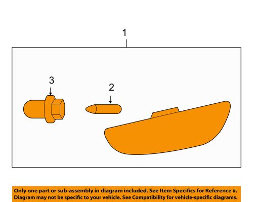 Gm oem-side marker lamp right 96830940