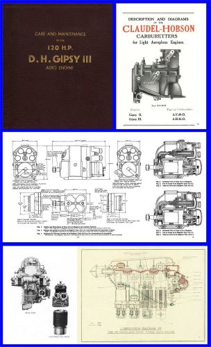 Gipsy iii aero engine manuals x 4 on cd
