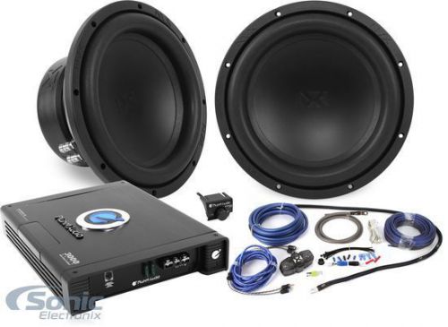 Nvx + planet audio bass pack: 2 vsw104v2 subs + ac3000.1d monoblock amplifier