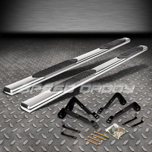 Ram ds/dj 2500/3500 crew cab stainless 5&#034; oval nerf chrome side step bars board