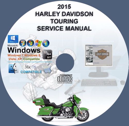 Harley davidson 2015 touring all models service repair manual on cd