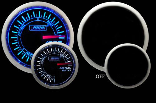 Air fuel ratio gauge ~prosport~blue/white analog *new*