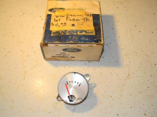 Nos ford oil pressure gauge (fits: 1961-66 ford f100) citf 9273 a