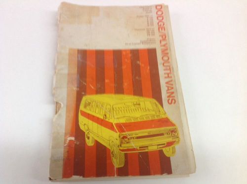 Chilton&#039;s dodge / plymouth vans repair &amp; tune-up guide used 1967-1977