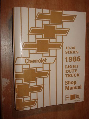 1986 chevy truck service manual shop repair book rare original 10-30 series