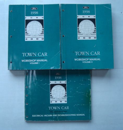 1998 lincoln town car shop manuals &amp; electrical vacuum troubleshooting manual