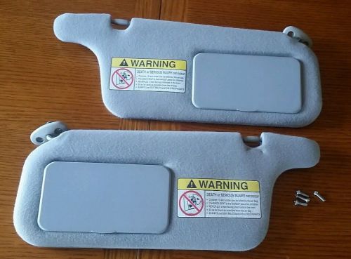 1996 1997 1998 1999 2000 civic pair of sunvissors grey nice oem take offs