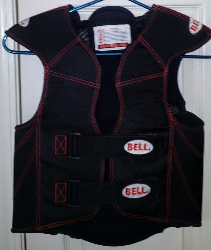 Bell padded safety racing vest youth l/xl black ~ adjustable never used stored