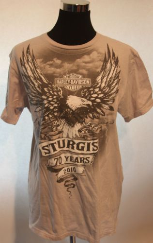 Womens harley davidson shirt size large sturgis 2010 eagle wings deadwood logo